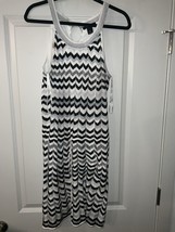White House Black Market Chevron Print Sleeveless Dress Medium - $55.00