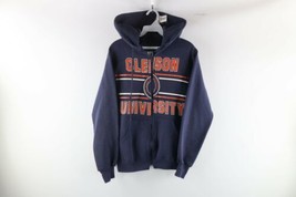 Vtg 90s Russell Athletic Mens Small Faded Clemson University Full Zip Hoodie USA - £62.28 GBP