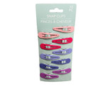 Salon Quality 14 Pc Multicolor Glittered Snap Clips - £10.02 GBP
