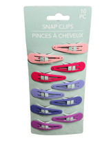 Salon Quality 14 Pc Multicolor Glittered Snap Clips - $12.75