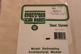 HO Scale Evergreen, Novelty Sheet Styrene .060&quot; spacing .040 thick #4062 - £13.29 GBP