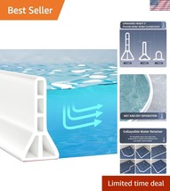 Triangular Design 3&quot; High Shower Barrier Water Guard - 67&quot; Versatile Sol... - $42.00