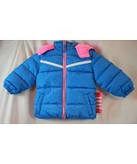 NWT Pink Platinum Baby Girls Cut and Sew Puffer Jacket Periwinkle 18M - $28.49