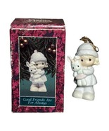 1991 Precious Moments Figure Xmas Ornament 524131 Good Friends Are For A... - £5.50 GBP