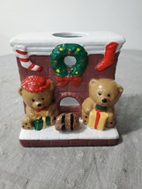 Vintage Fireside Teddies Giftco 4 Inxh High Candle Holder - $6.69 CAD