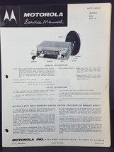 Motorola 1955-56 Pontiac Auto Radio Service Manual Model 596 - £5.47 GBP