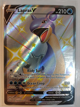 Pokemon TCG Lapras V SV110/SV122 Shining Fates Full Art Shiny NM - £4.39 GBP