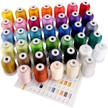 S 40 Brother Colors Polyester Machine Embroidery Thread Kit 500M Each Fo... - $37.99