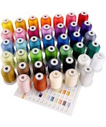S 40 Brother Colors Polyester Machine Embroidery Thread Kit 500M Each Fo... - £31.49 GBP