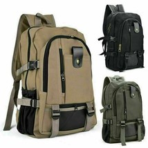 Canvas Travel Backpack for Man Large Capacity Outdoor Mountain Ruack Male Backpa - £106.15 GBP