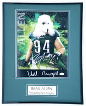 Beau Allen Signed Framed 16x20 Dog Photo Display JSA Philadelphia Eagles - £102.55 GBP