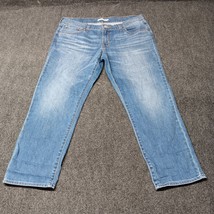 Levis Boyfriend Fit Jeans Women 31 Blue Ankle / Cropped Stretch High Ris... - $18.47