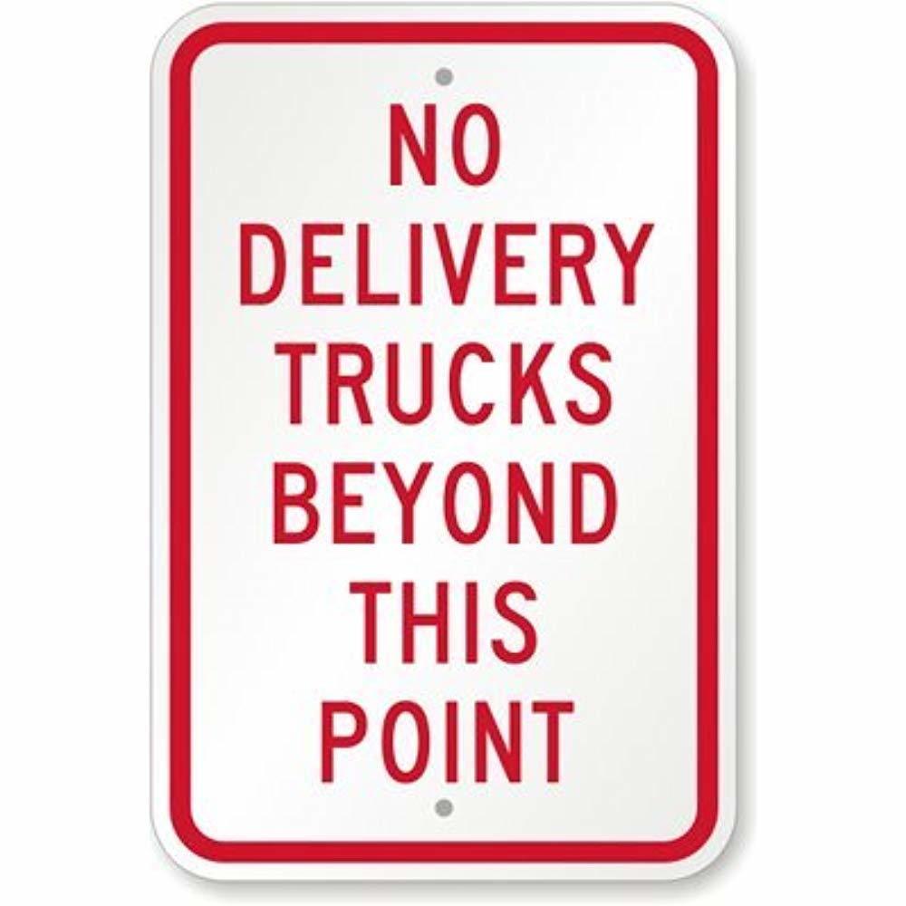 Kent Sparks Metal Road Sign No Delivery Trucks Beyond This Point Sign.12... - $8.00