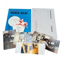 Radio Amateurs World Atlas plus Radio Yaesu Log Book and Photos Vintage ... - $40.78