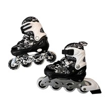 Kuxuan Kids Adjustable Inline Skates Black Camo Small Size 10-13 - $26.14