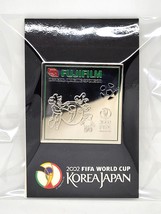 2002 Fifa World Cup Korea Japan FUJIFILM Silver Metal Pin Badge - New Unused - £19.58 GBP