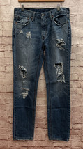 Levi&#39;s 541 Athletic Taper Fit Jeans 32 x 34 Medium Wash Denim Distressed... - £29.90 GBP