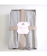 Just Born Keepsake Collection Tailored Crib Skirt Linen Gray In Box - $39.57