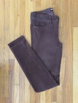 Urban Outfitters BDG Cigarette &amp; Mid Rise Burgundy Corduroy Stretch Pants 26/30 - £9.48 GBP