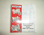 2005 Suzuki Moto &amp; Atv Pronto Reference Manuale K5 Modelli Fabbrica OEM 05 - $15.94