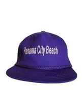 Vintage 1980s Trucker Hat Cap Strapback Panama City Beach Spellout Rope ... - £17.34 GBP