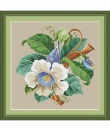 Berlin Woolwork Small Bouquet 1 Antique Bouquet Cross Stitch PDF Pattern - £3.97 GBP