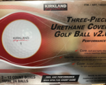 Kirkland Golf Balls (24) Three Piece Urethane Cover Golf Ball v2.0 - $38.61