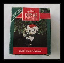 Hallmark Keepsake Ornament Child&#39;s Fourth Christmas 1992 IOB - $155.65 MXN