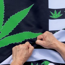 Anley Rip-Proof Double Sided 3-Ply Marijuana Leaf USA Flag 3x5 Ft - £18.89 GBP