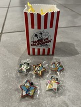 2002 Disneyana Convention Disney 5 Popcorn Pins Made in California Disneyland - £147.09 GBP