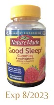 Nature Made Good Sleep Gummies + 4 Mg Melatonin + 200 Mg L-Theanine 8/2023 Seal - $44.54