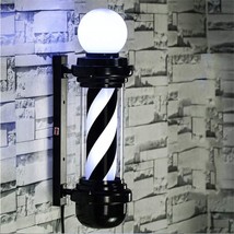 Miuxiu Barber Pole Black White Led Light, Traditional Barber Pole Outsid... - $85.92