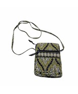 Vera Bradley RETIRED Cambridge Print Crossbody Bag Green Black Blue - $329.09 MXN