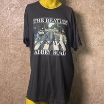 The Beatles Shirt Mens XL Black Graphic Crew Neck Graphic Abbey Road Band - £9.55 GBP