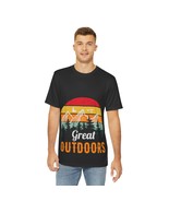 Mens Retro Graphic Tee - Sunset Mountains Outdoors Nature Hiking Camping - £31.51 GBP+