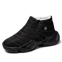 Winter Snow Boots Men Plus Velvet Warm Mens Shoes Anti-slip Wear-resistant Thick - £46.70 GBP