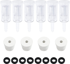 Brewland 6 Packs 3 Piece Airlocks for Fermenting with #6 Stoppers and Grommets,  - £19.02 GBP