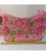 Vera Bradley Extra Large Should Bag Tote Pink Green Florals 18x14x6 Stur... - £15.32 GBP