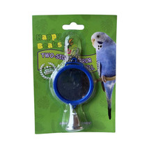 A &amp; E Cages Happy Beaks 2-Sided Mirror with Bell Bird Toy 1ea/One Size - £4.70 GBP