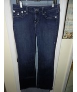 TRUE RELIGION Stretch Boot Cut Dark Jeans Size 32 Women&#39;s EUC - £37.31 GBP