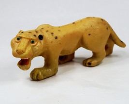 Japan Leopard Figure Vintage Hollow Vinyl African Cat Wild Animal Retro ... - $29.70