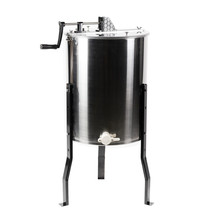 Four 4/8 Frame Stainless Steel Bee Honey Extractor SS Honeycomb Drum BEE... - $487.65
