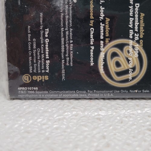 Vintage 1996 Avalon Single Cassette Give It Up & Greatest Story Sparrow Records Item image 6