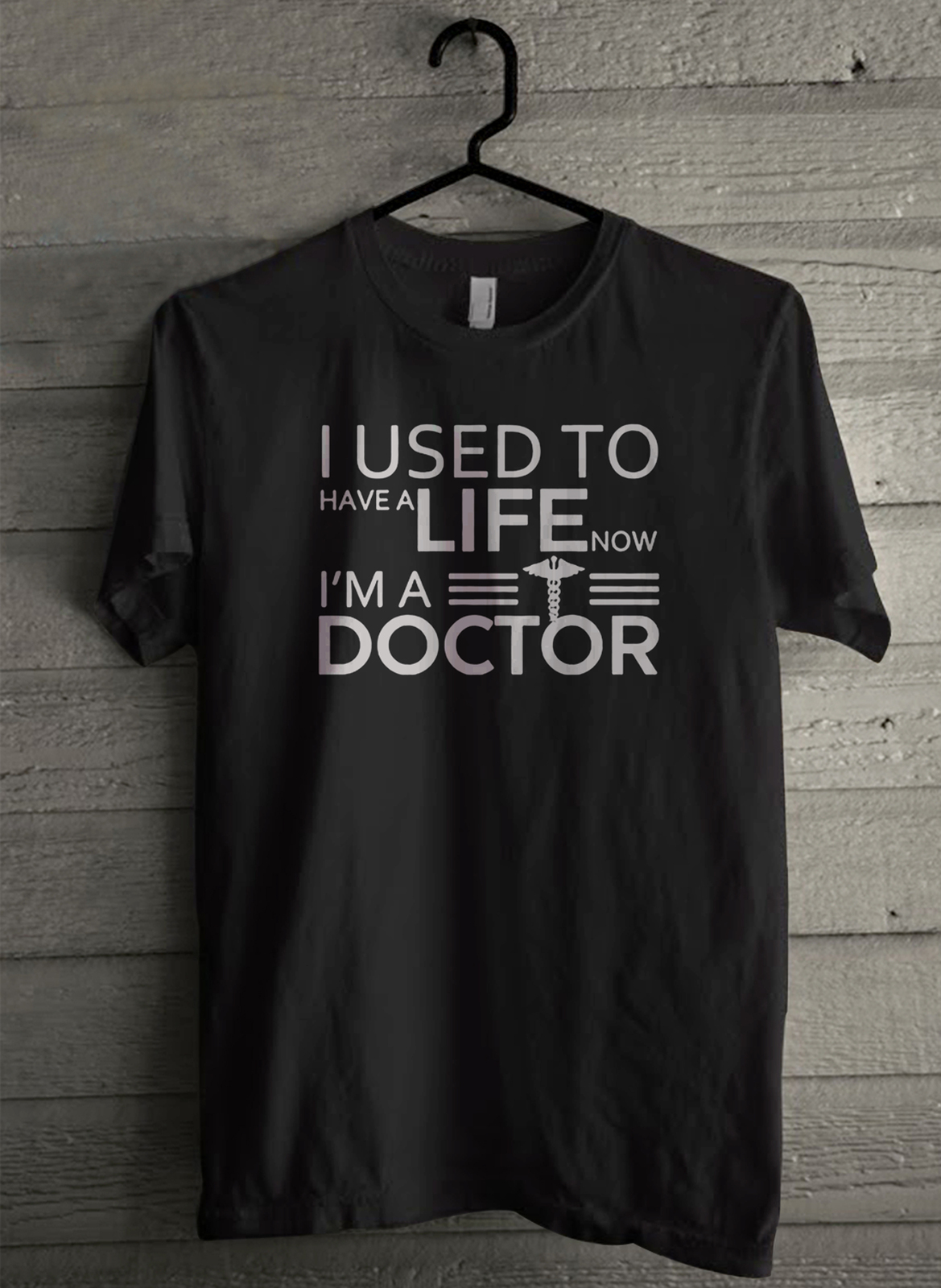 I used to have a live now i'm a doctor - Custom Men's T-Shirt (4626) - £15.13 GBP - £17.27 GBP