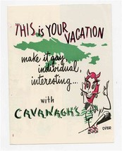 Cavanagh&#39;s Brochure St Thomas US Virgin Islands Devil and Angels 1950&#39;s - £21.80 GBP