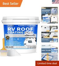 RV Roof Coating White, Waterproof Solar Reflective Sealant, Flexible RV ... - $113.55