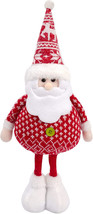 ALLYORS Christmas Standing Santa 14 inch,Xmas Stuffed Santa Standing Figure - £7.35 GBP