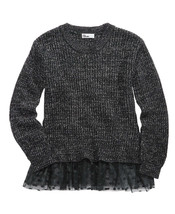 Epic Threads Big Kid Girls Mesh Trim Sweater Large - £31.87 GBP