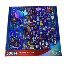 Disney 100 Foil Jigsaw Puzzle 500-Pieces Complete - $9.50