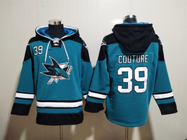 Logan Couture #39 San Jose Sharks Teal Lace-Up Pullover Hoodie - Hoodies &amp; - $61.99